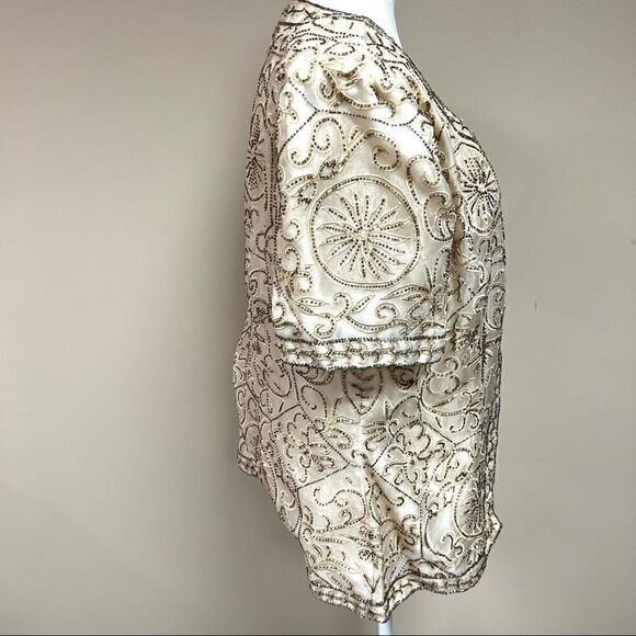 Niteline Della Roufogalli silk beaded jacket. XL - Picture 4 of 7